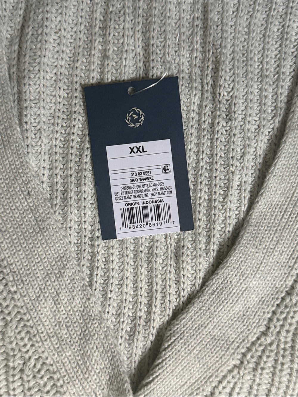 Universal Thread Cream Ribbed Button-Front Knit Vest - Picture 2 of 5